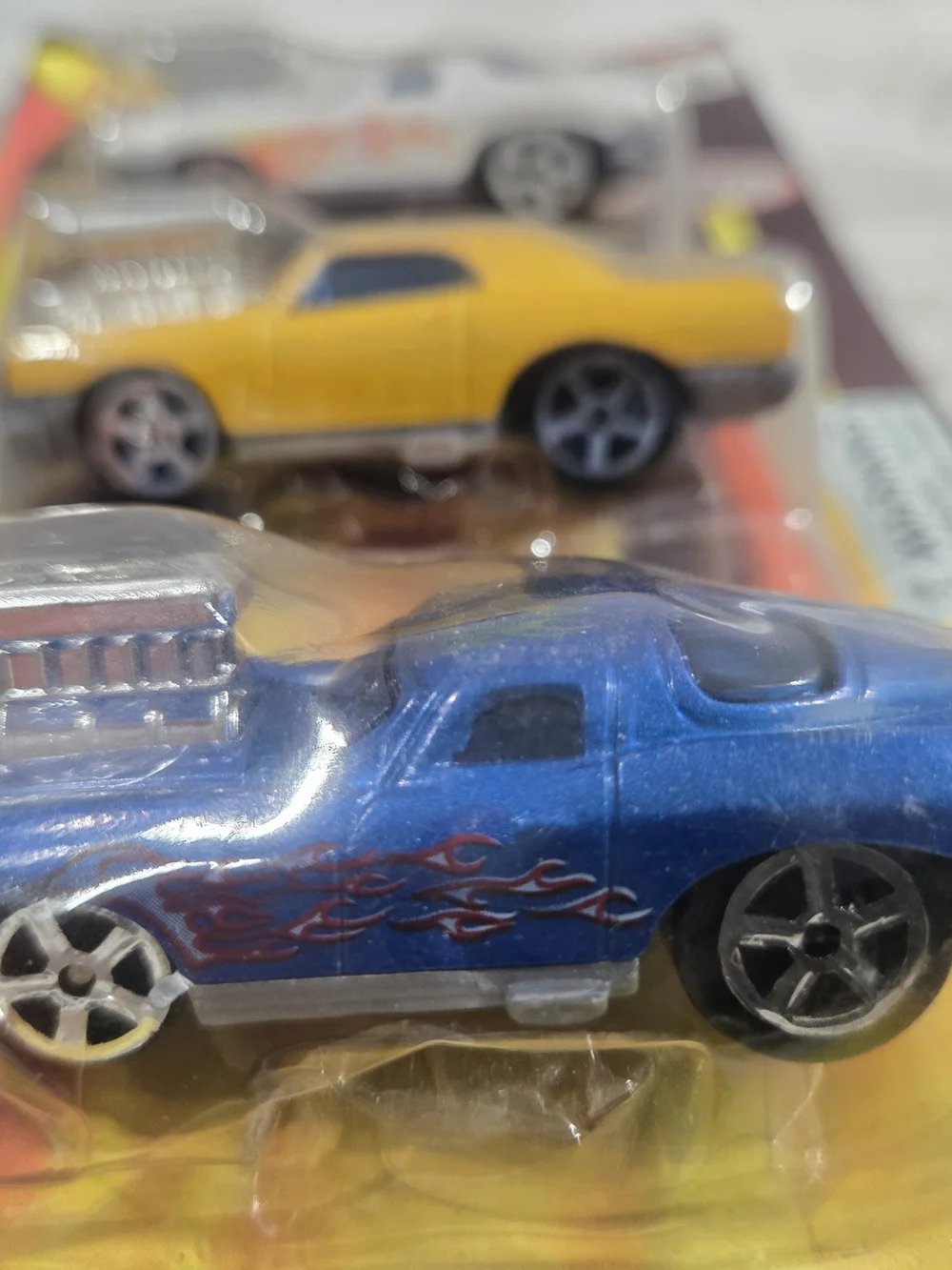 Vintage Muscle Car Pack - White, Yellow & Blue